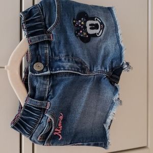 Baby GAP Disney Collection blue denim shortie. 12-18 months.